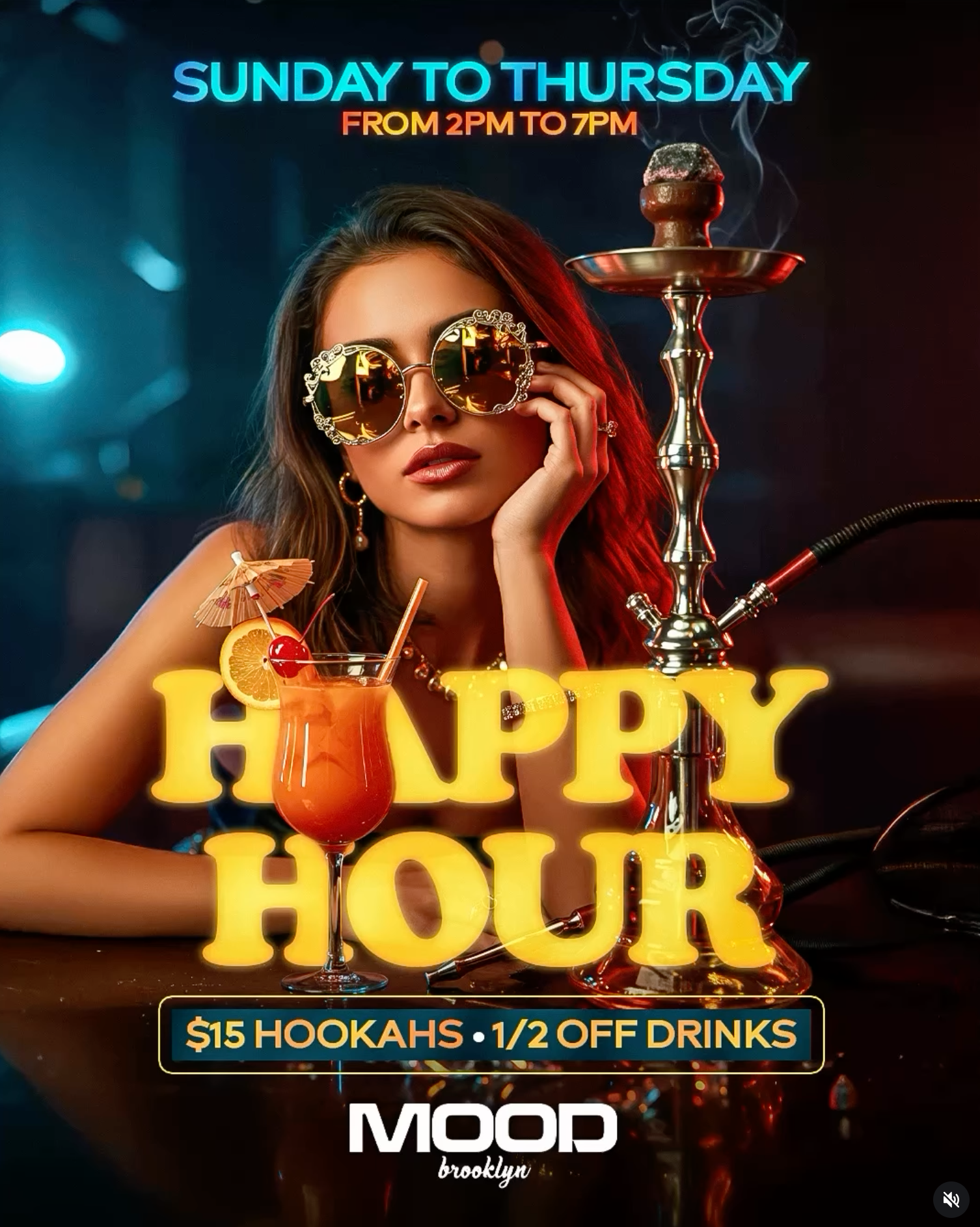 Mood Happy Hour Flyer